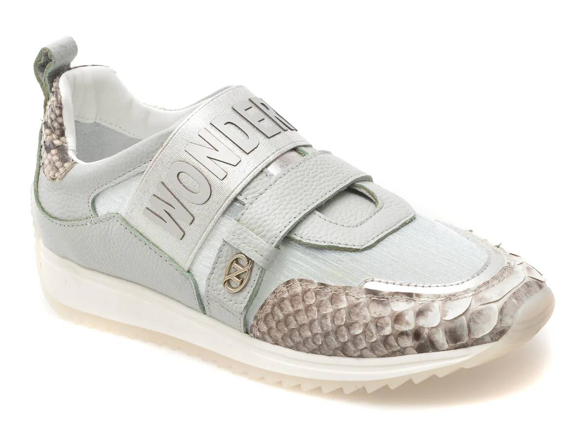 Pantofi Sport Erisma Albastri, 135697F, Din Material Textil Si Piele Naturala