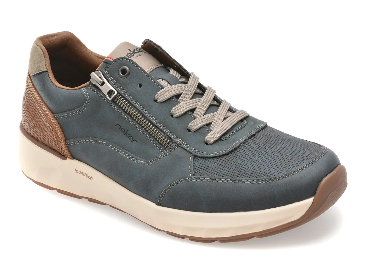 Pantofi Sport RIEKER Bleumarin, 11504, Din Piele Ecologică
