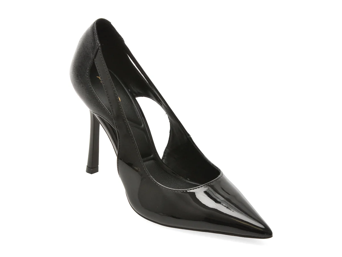 Pantofi Eleganti Aldo Negri, Deluna 001, Din Piele Ecologică Lăcuită