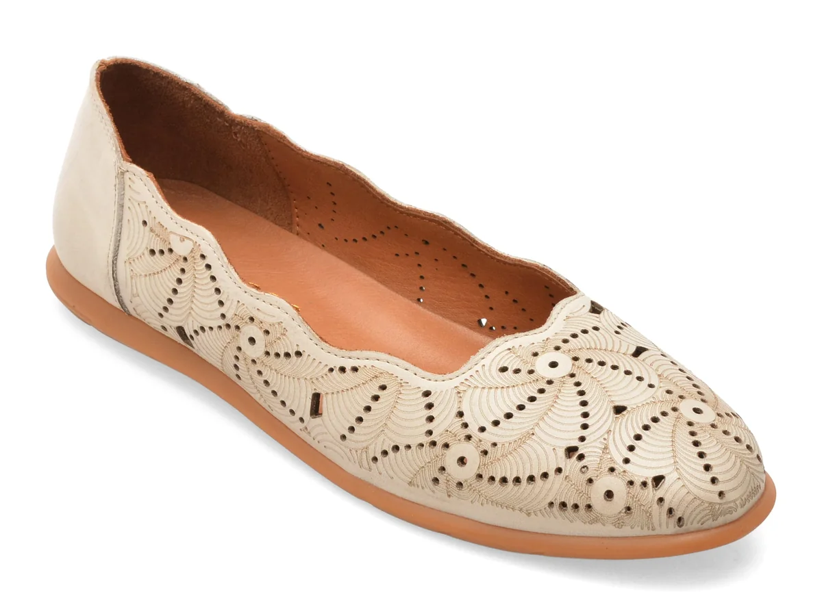 Balerini Image Bej, 261819, Din Piele Naturală