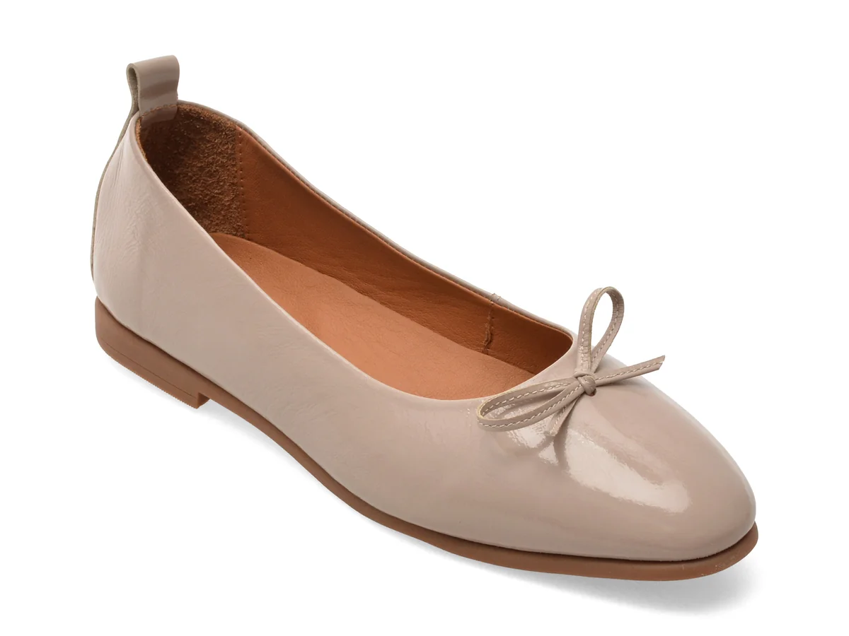 Balerini Image Gri, 261004, Din Piele Naturala Lacuita