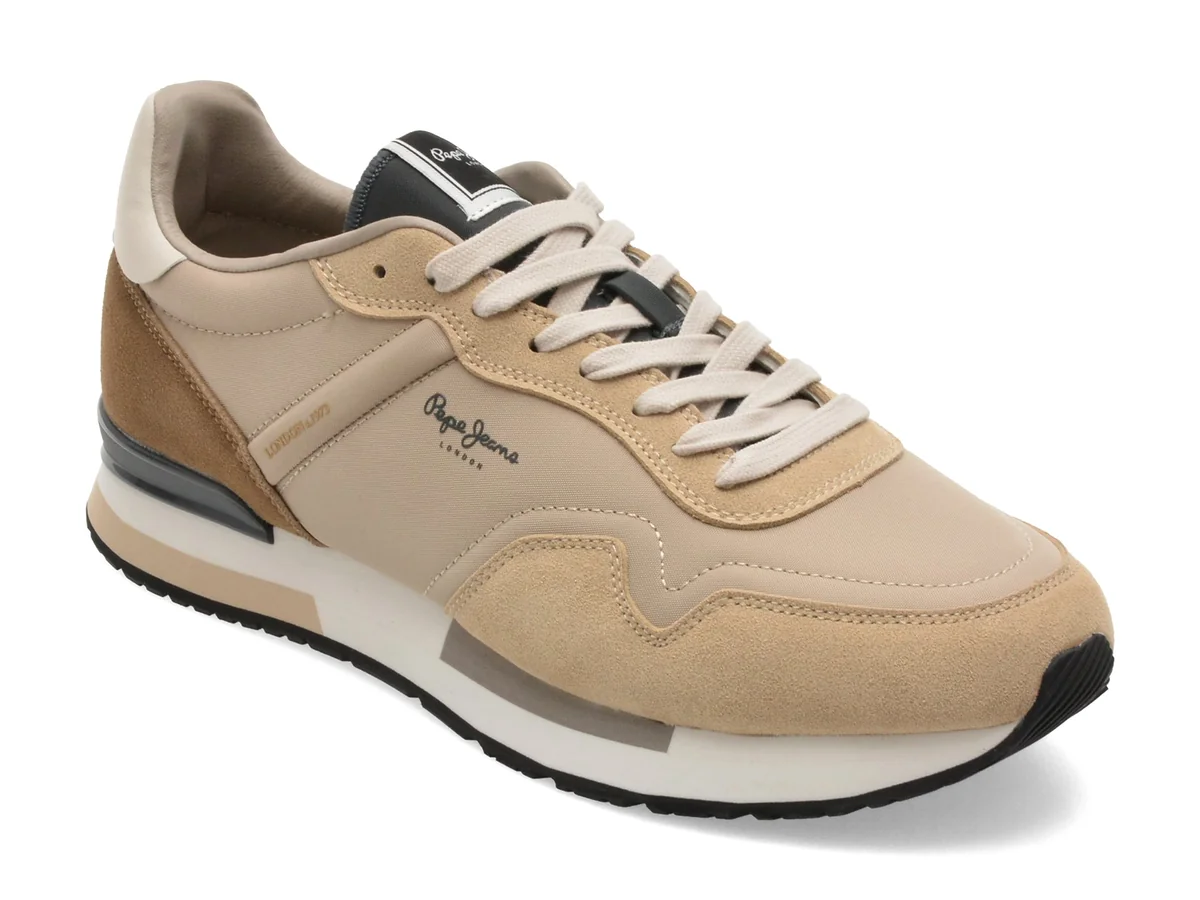 Pantofi Sport Pepe Jeans Bej, MS40037, Din Material Textil