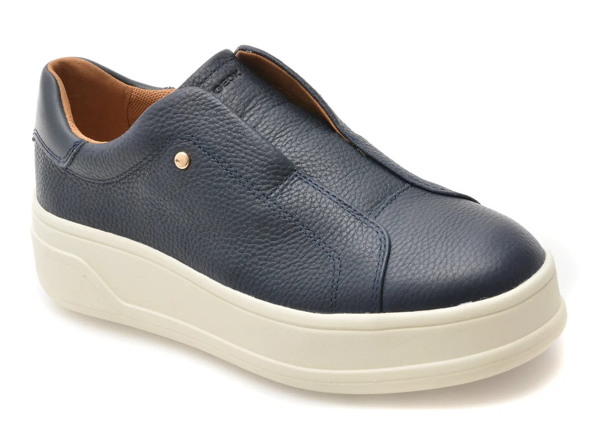 Pantofi Sport Geox Bleumarin, D65WVE, Din Piele Naturala
