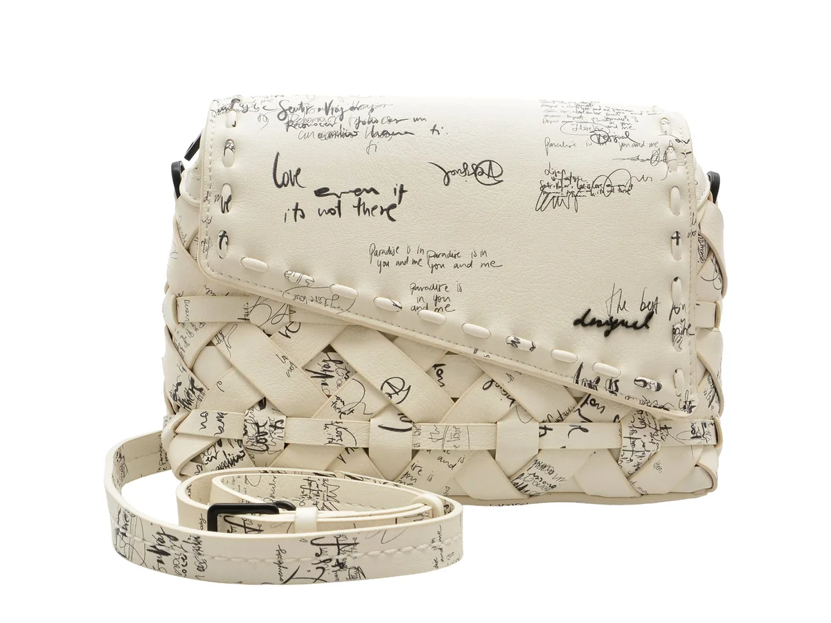 Geanta Desigual Alb, Saxpaj, Din Piele Ecologica