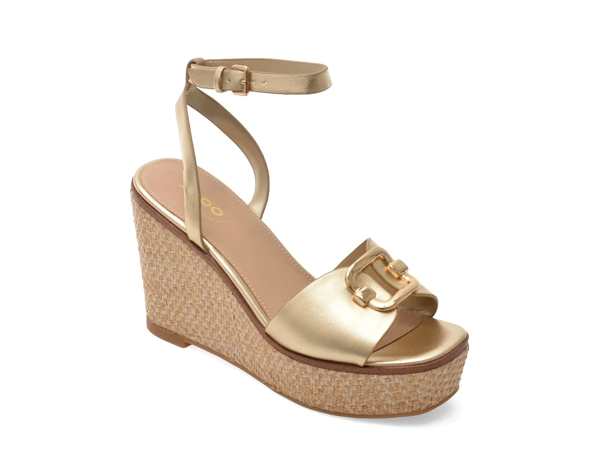 Sandale Aldo Aurii Carrabrirria 711 Din Piele Ecologica