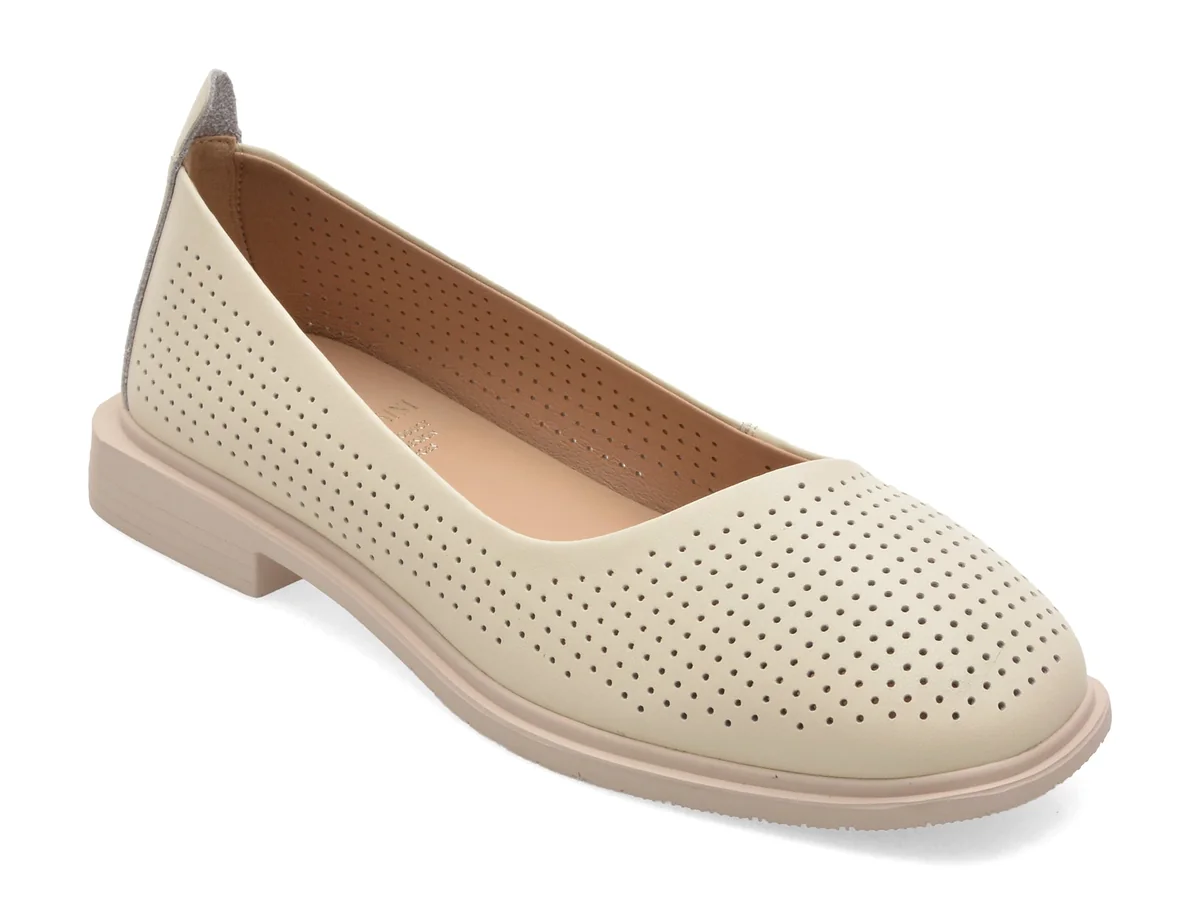 Balerini Flavia Passini Albi, 330, Din Piele Naturală