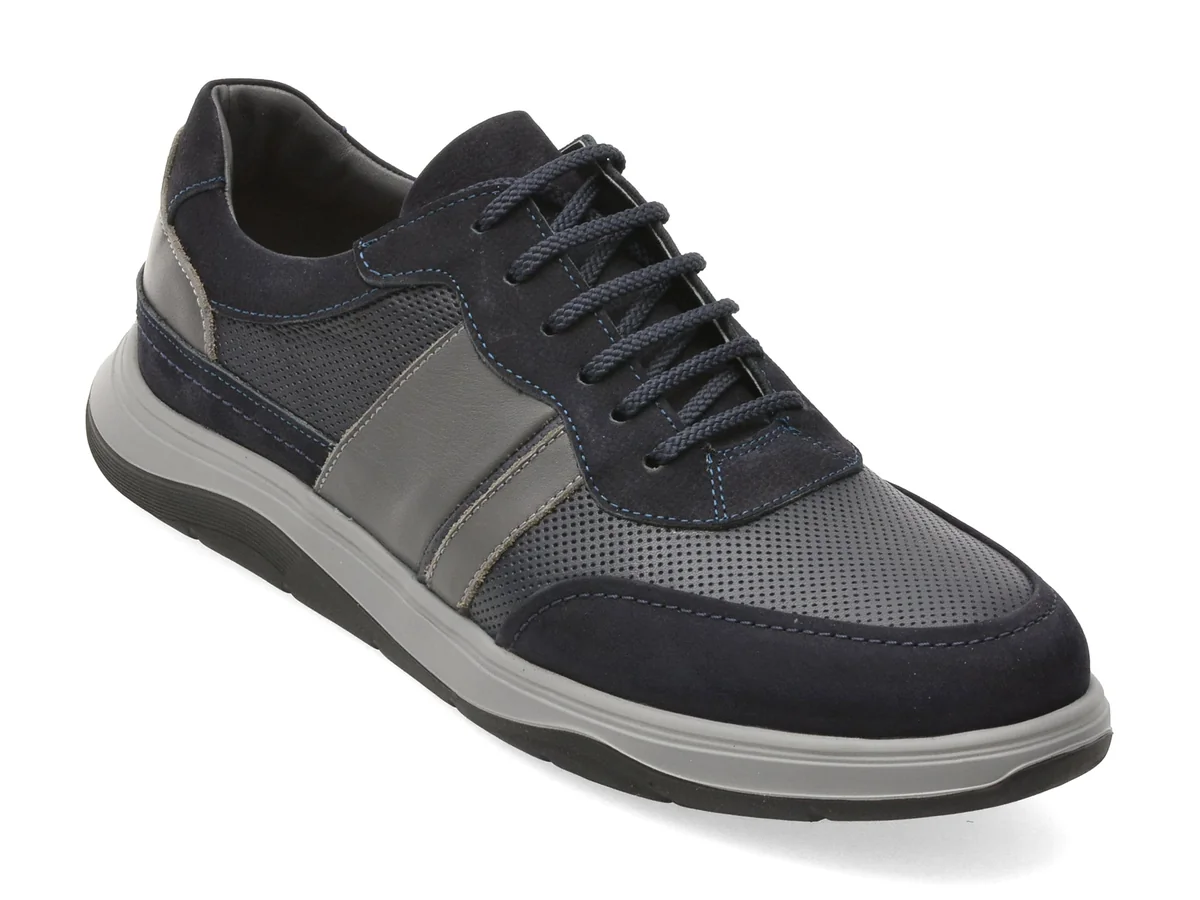 Pantofi Sport Otter Bleumarin, 60742, Din Piele Naturală