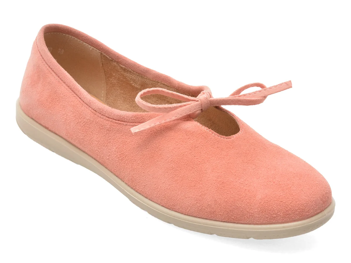 Balerini Gryxx Roz 9523 Din Piele Întoarsă