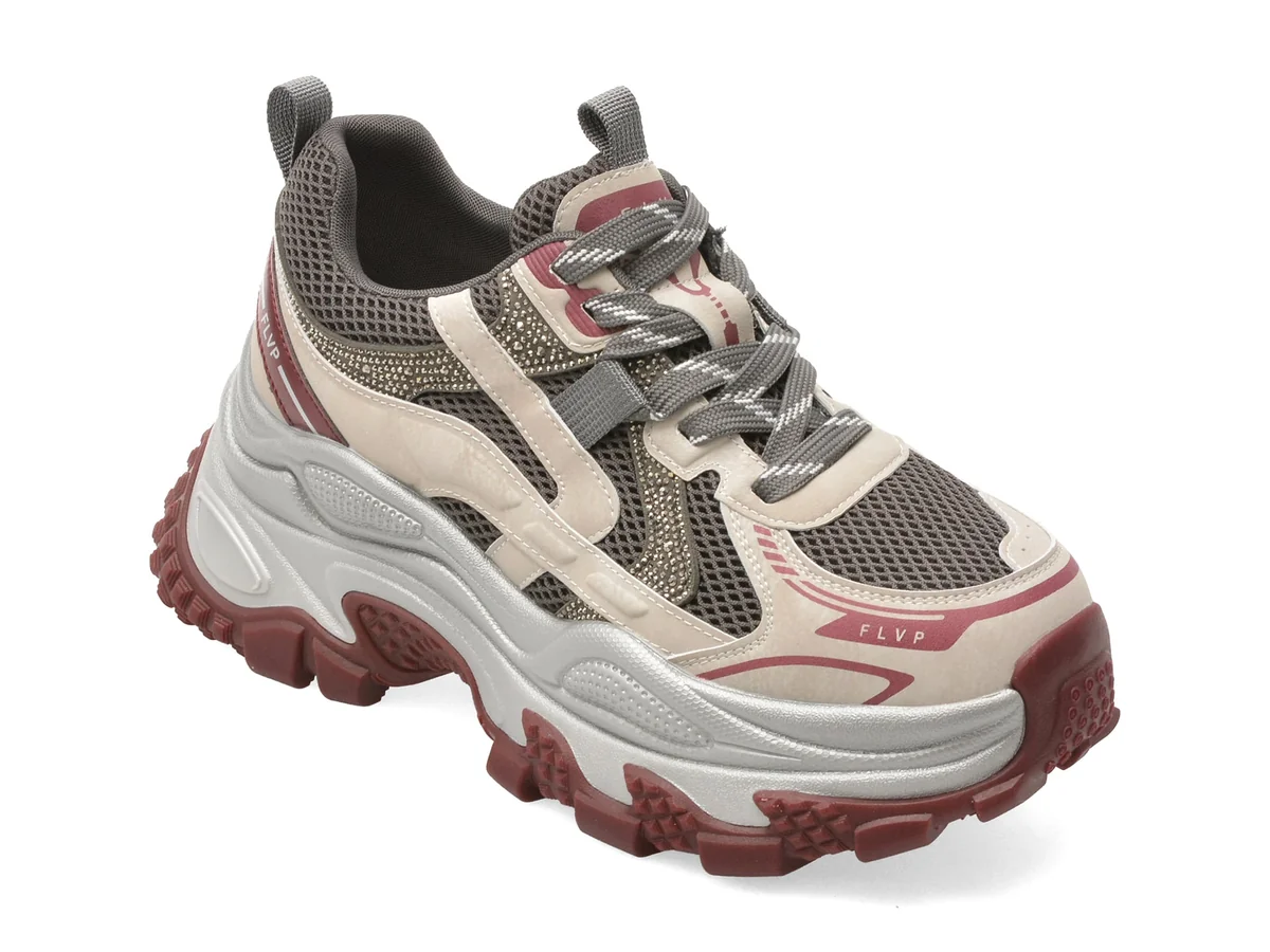 Pantofi Sport Flavia Passini Gri, 933, Din Piele Ecologica
