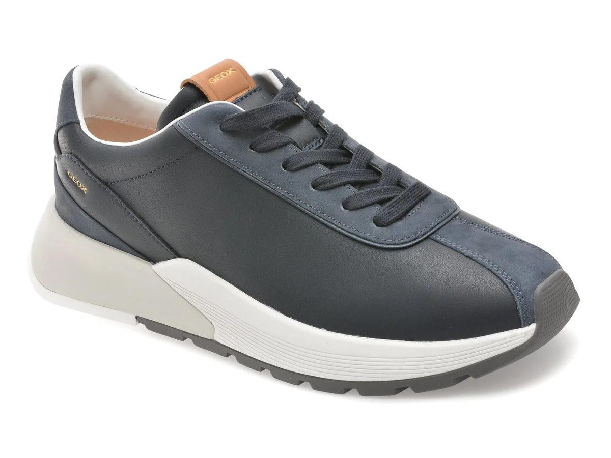 Pantofi Sport Geox Bleumarin U65N0A, Din Piele Naturala