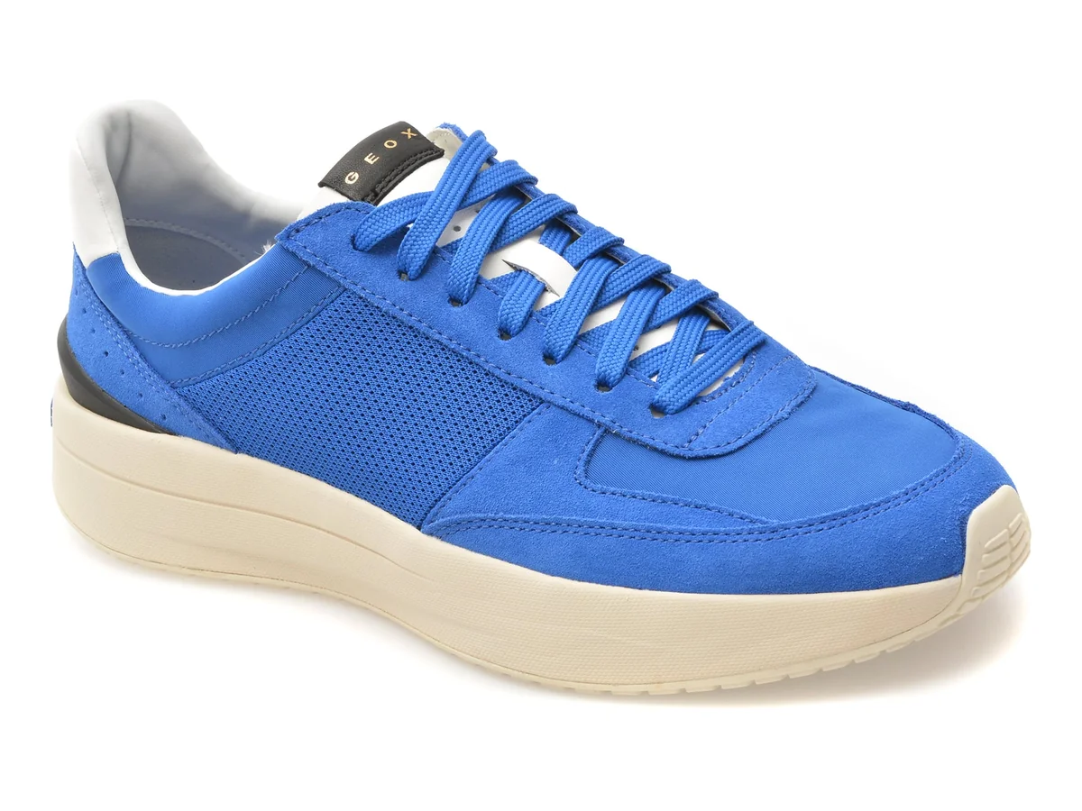 Pantofi Sport Geox Albastri, U656KA, Din Material Textil