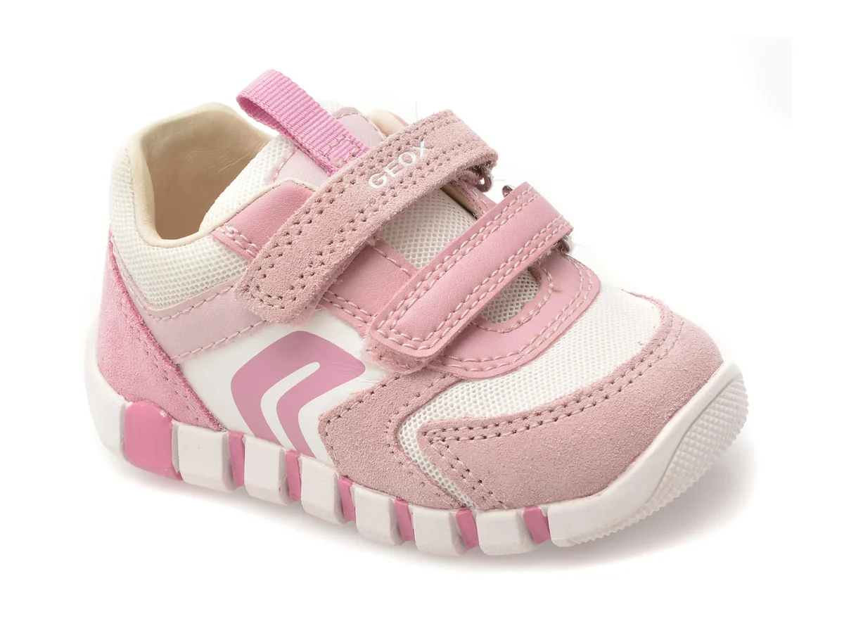 Pantofi Sport Geox Roz, B3558C, Din Material Textil Și Piele Naturală
