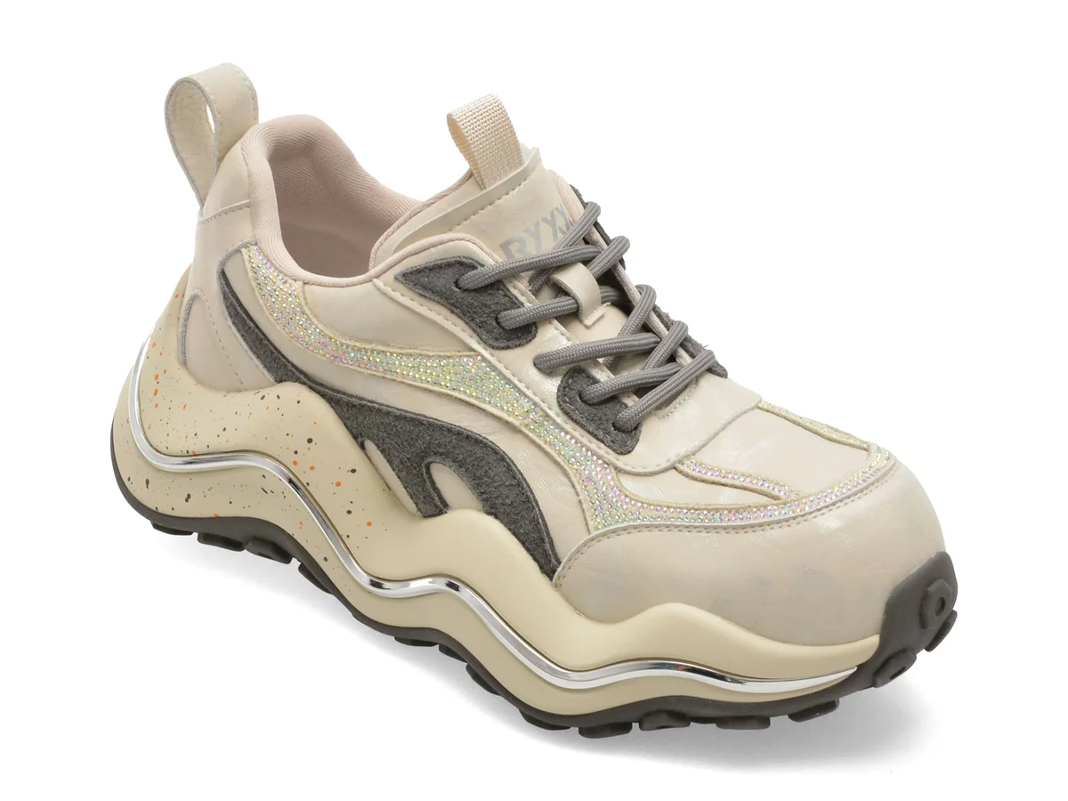 Pantofi Sport Gryxx Bej 251029 Din Piele Naturala