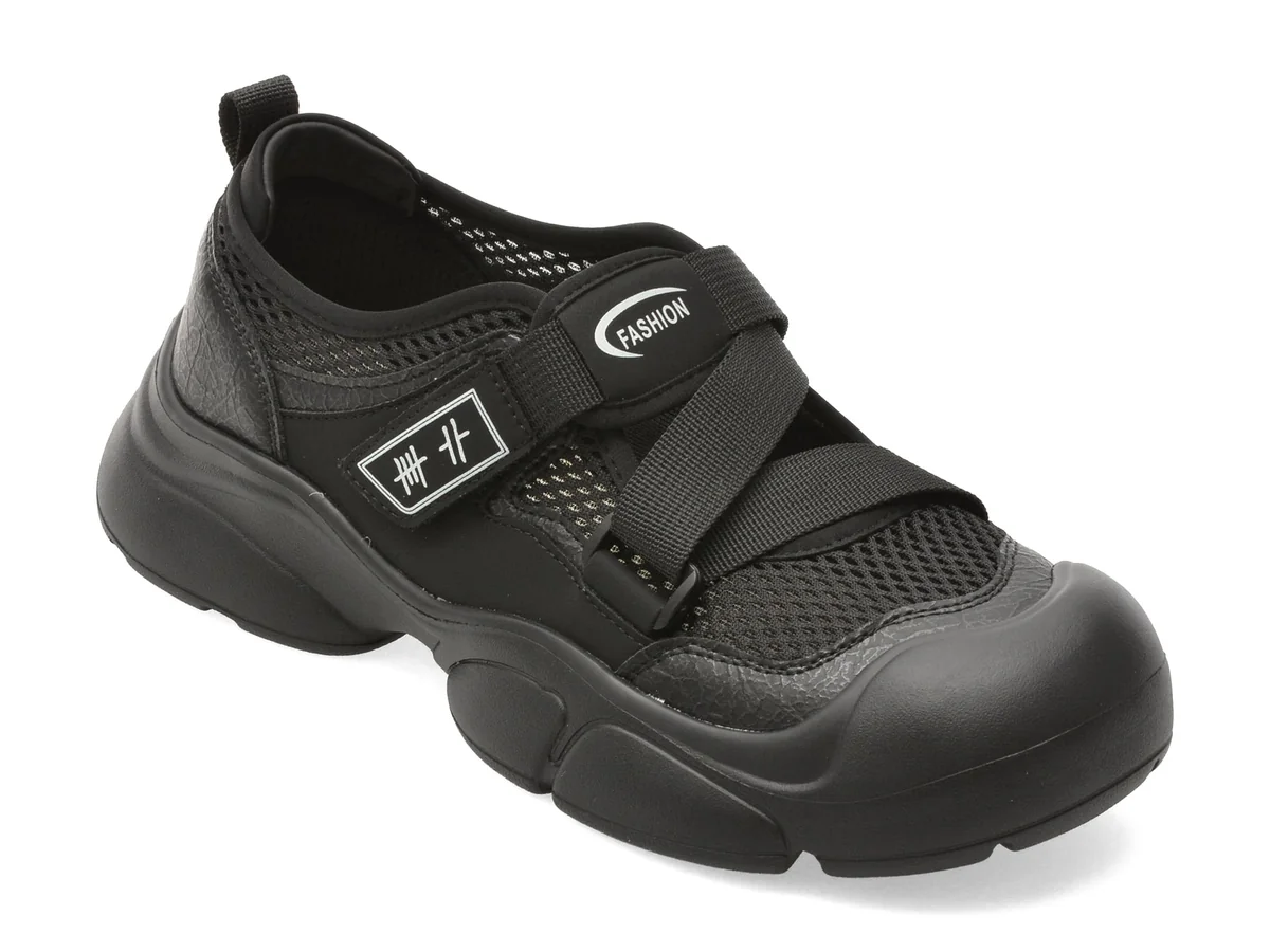 Pantofi Sport Flavia Passini Negri, 3756, Din Piele Ecologică
