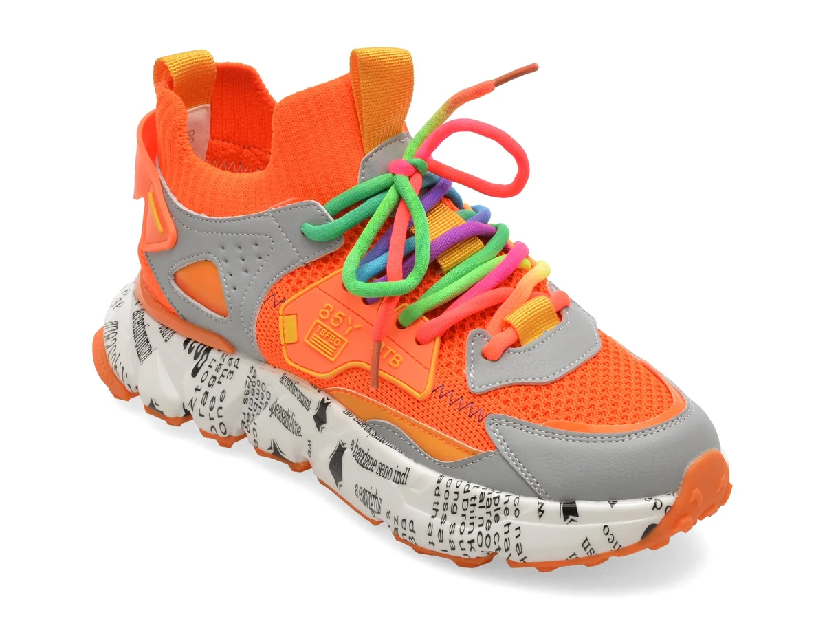 Pantofi Sport Bite The Bullet Portocalii, 231681, Din Material Textil