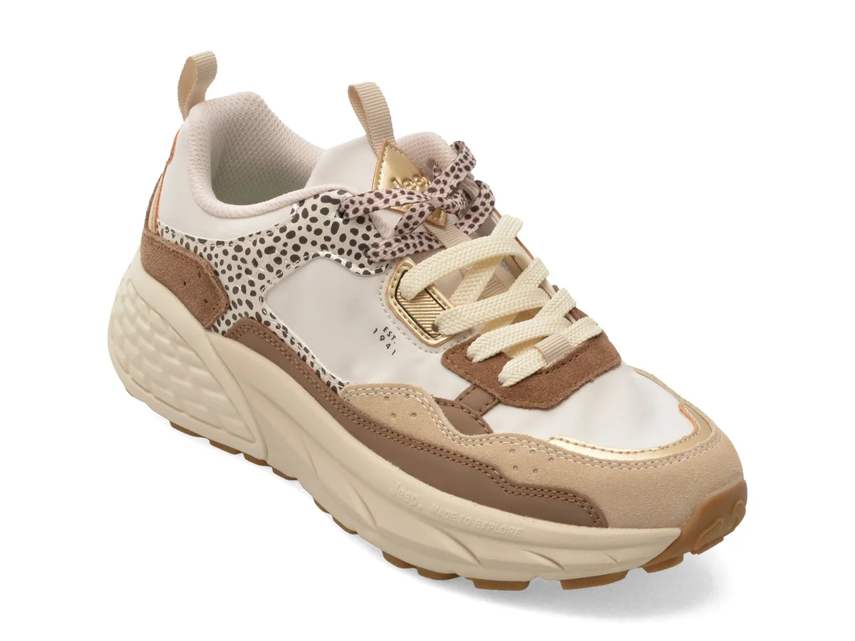 Pantofi Sport JEEP Bej, 61503, Din Material Textil
