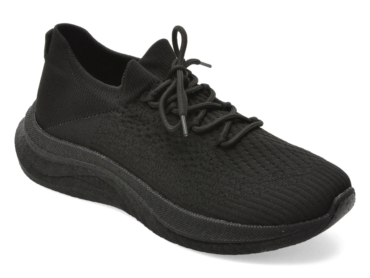 Pantofi Sport Bite The Bullet Negri, CL603, Din Material Textil