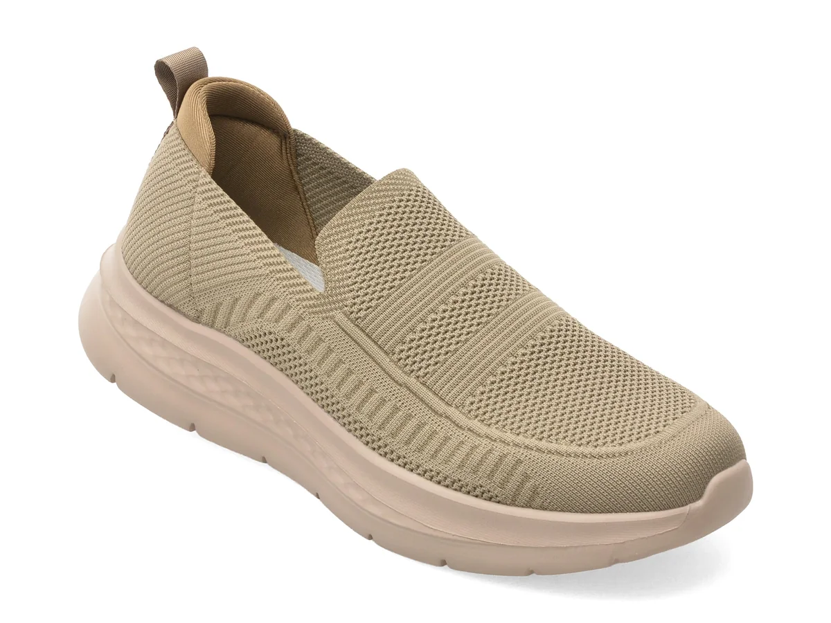 Pantofi Sport Bite The Bullet Kaki, HCQ25, Din Material Textil