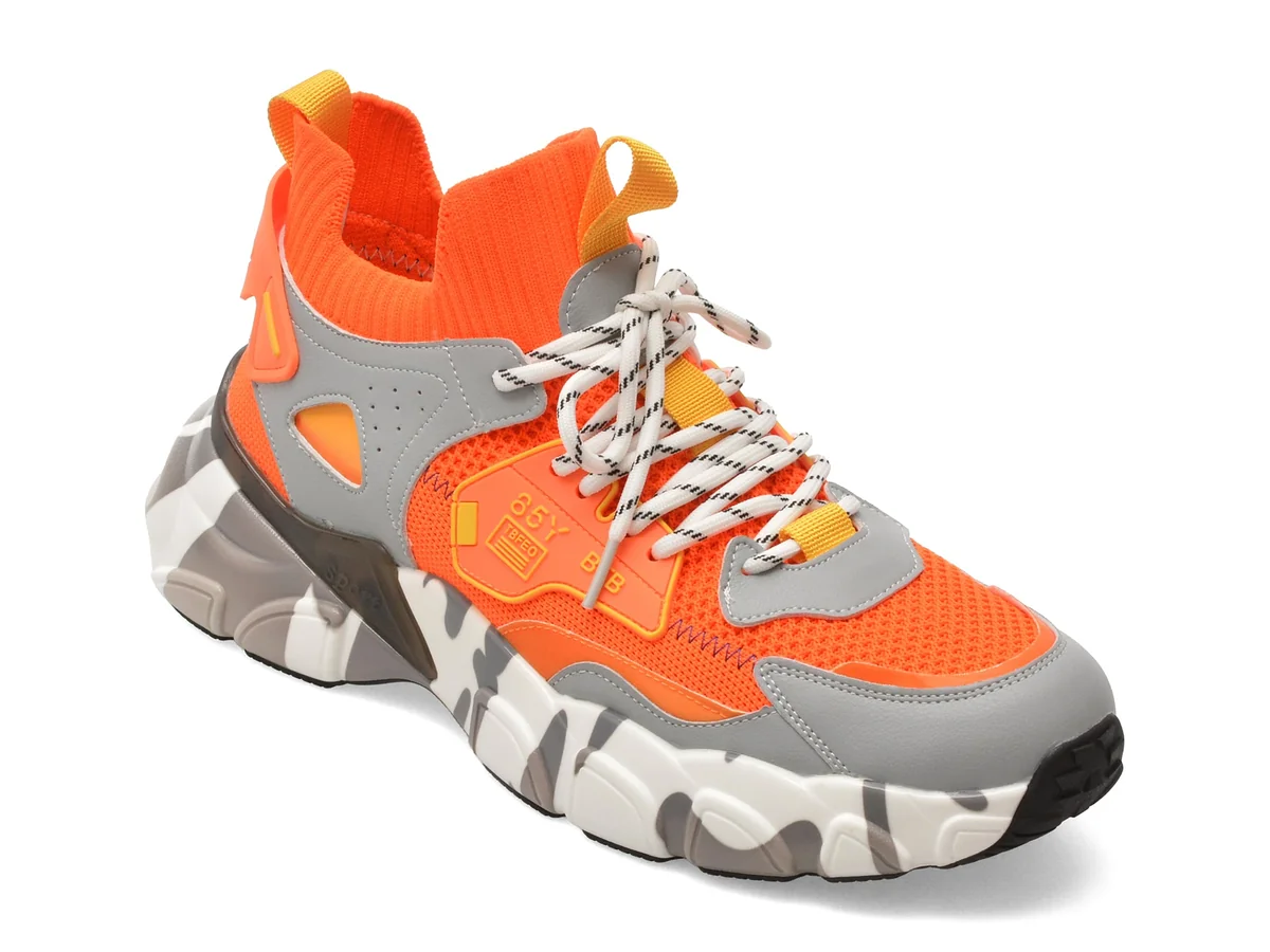 Pantofi Sport Bite The Bullet Portocalii, 23168, Din Material Textil