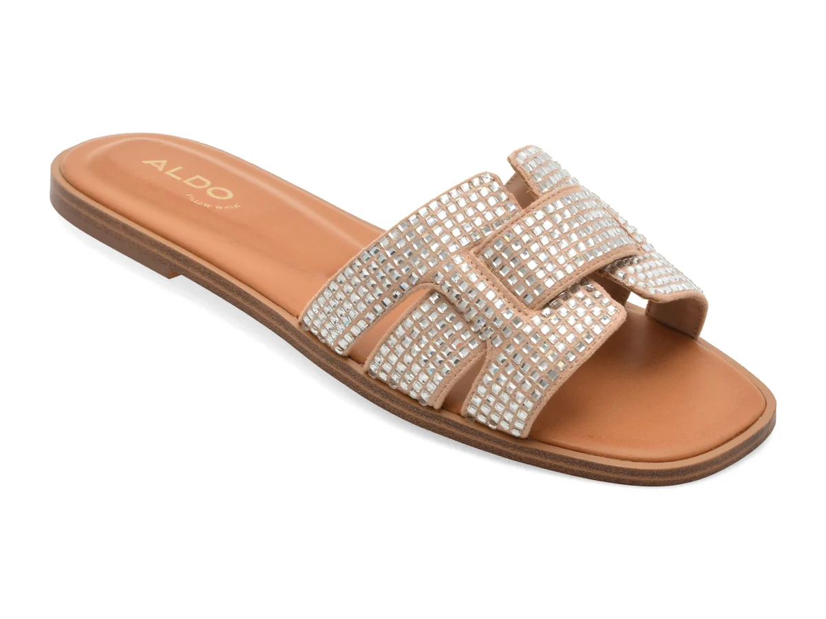 Papuci Aldo Nude Elenaa 270 Din Material Textil