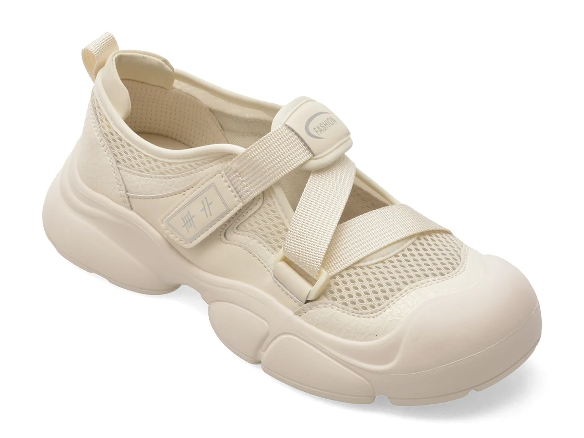 Pantofi Sport Flavia Passini Albi, 3756, Din Piele Ecologica