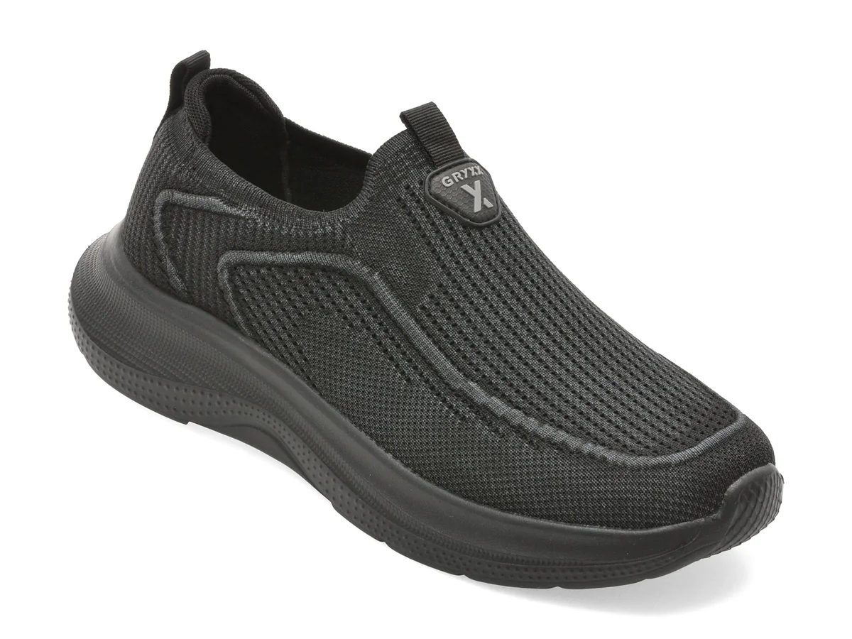 Pantofi Sport Gryxx Negri, A819, Din Material Textil