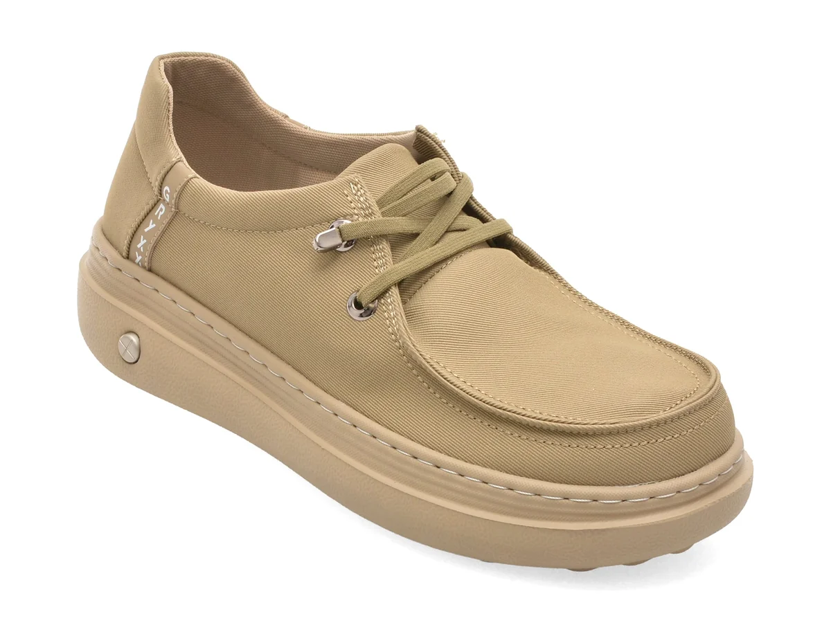 Mocasini Gryxx Gri, 5317, Din Material Textil