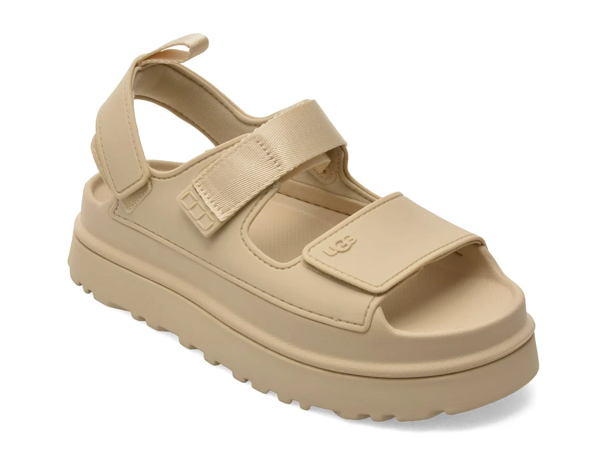 Sandale Ugg Bej Golden Glow Din Piele Ecologica