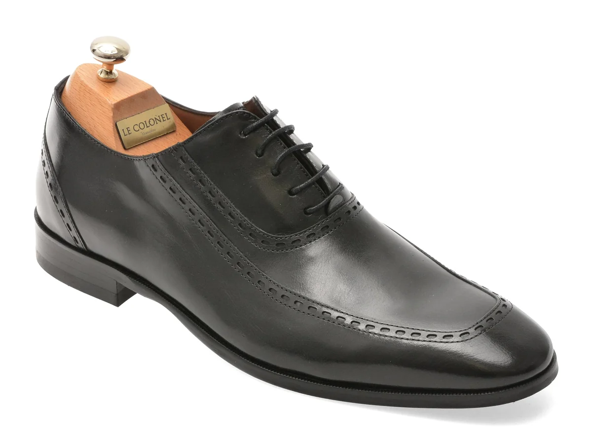 Pantofi Eleganți Le Colonel Negri, 487113, Din Piele Naturală