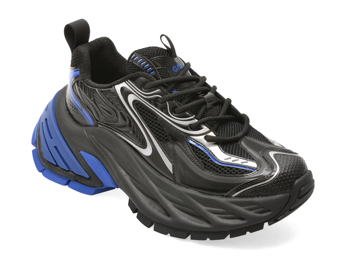 Pantofi Sport Gryxx Negri 66622 Din Material Textil