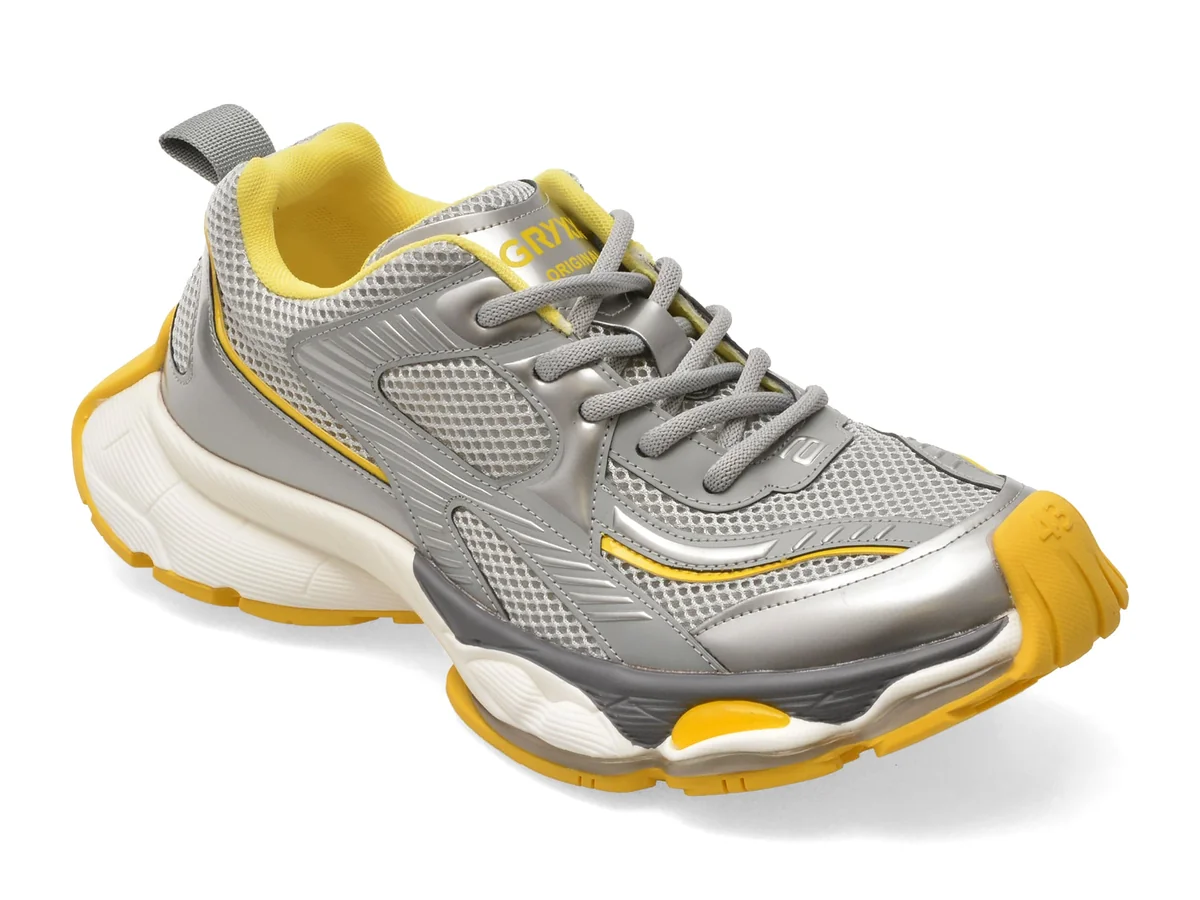 Pantofi Sport Gryxx Gri, 61059, Din Material Textil
