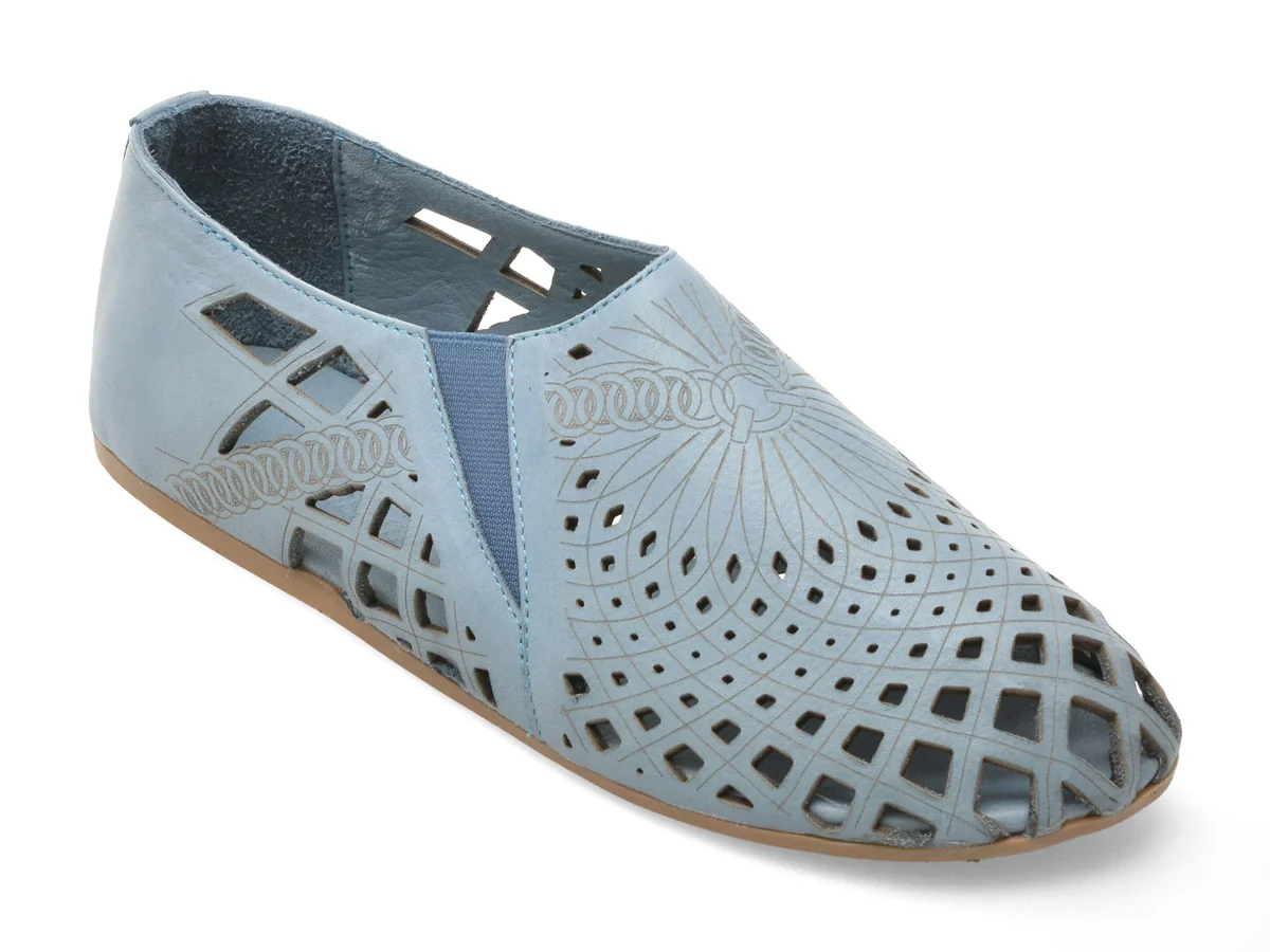 Pantofi Flavia Passini Albastri 1171 Din Piele Naturala