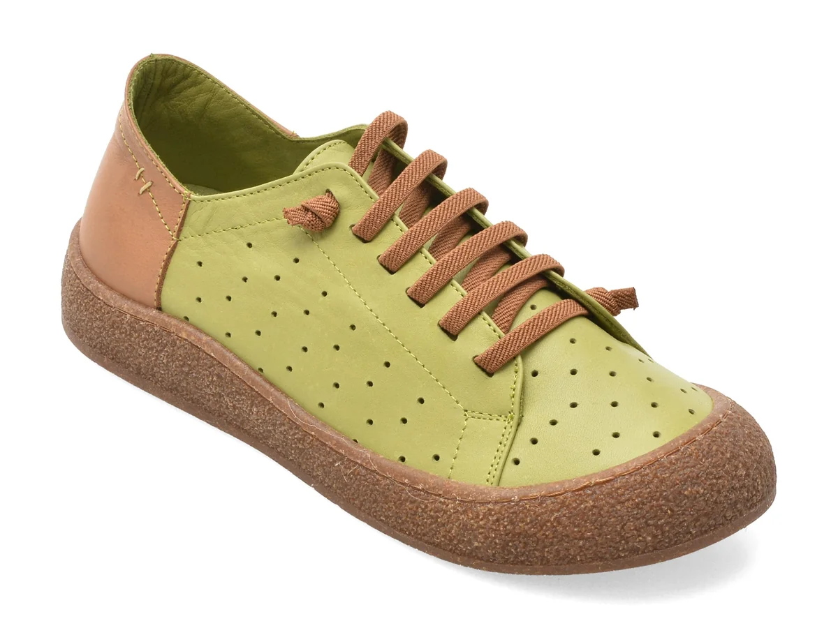 Pantofi Sport Gryxx Verzi, 13011, Din Piele Naturala