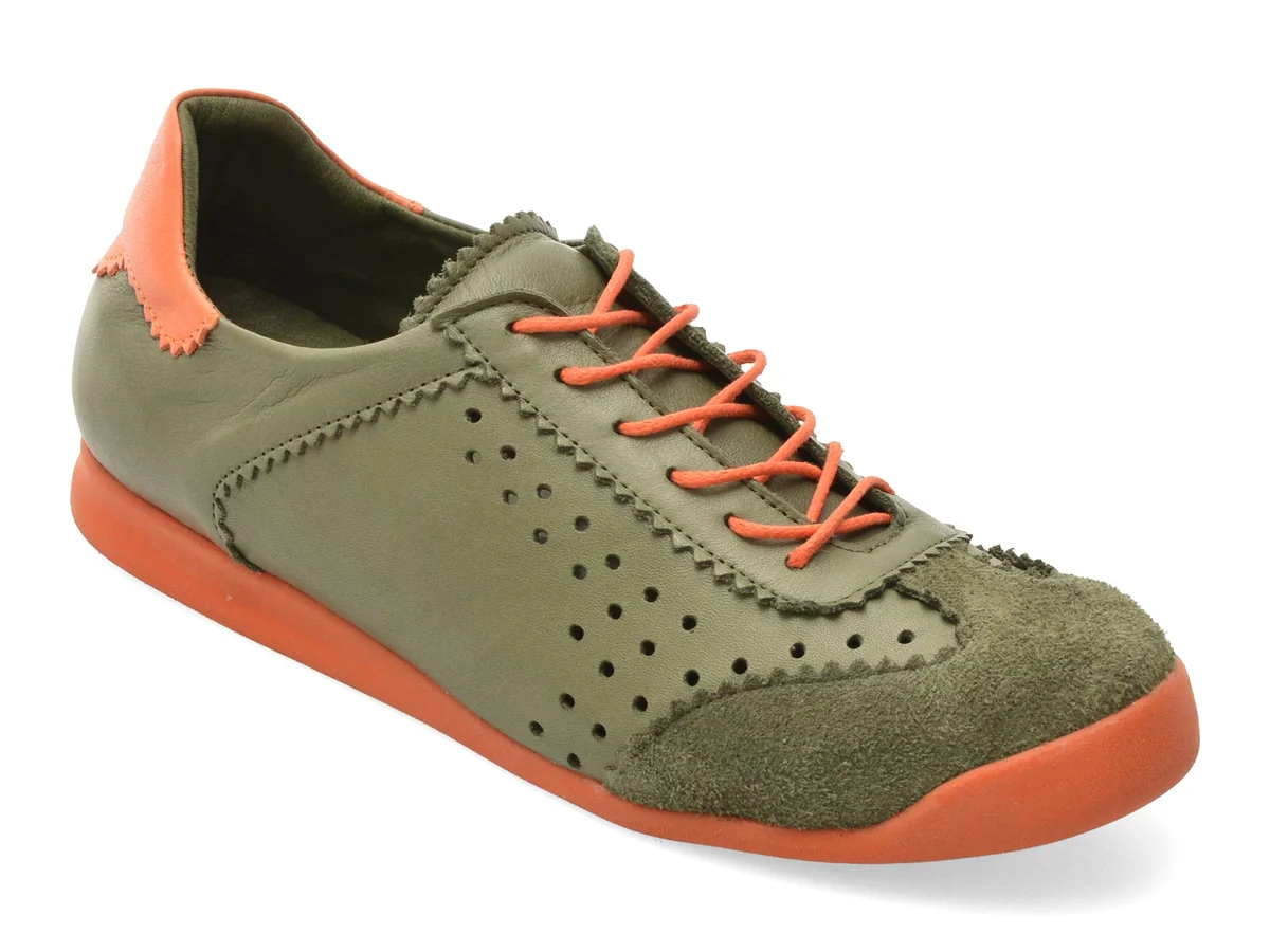 Pantofi Sport Gryxx Verzi, 1608, Din Piele Naturala