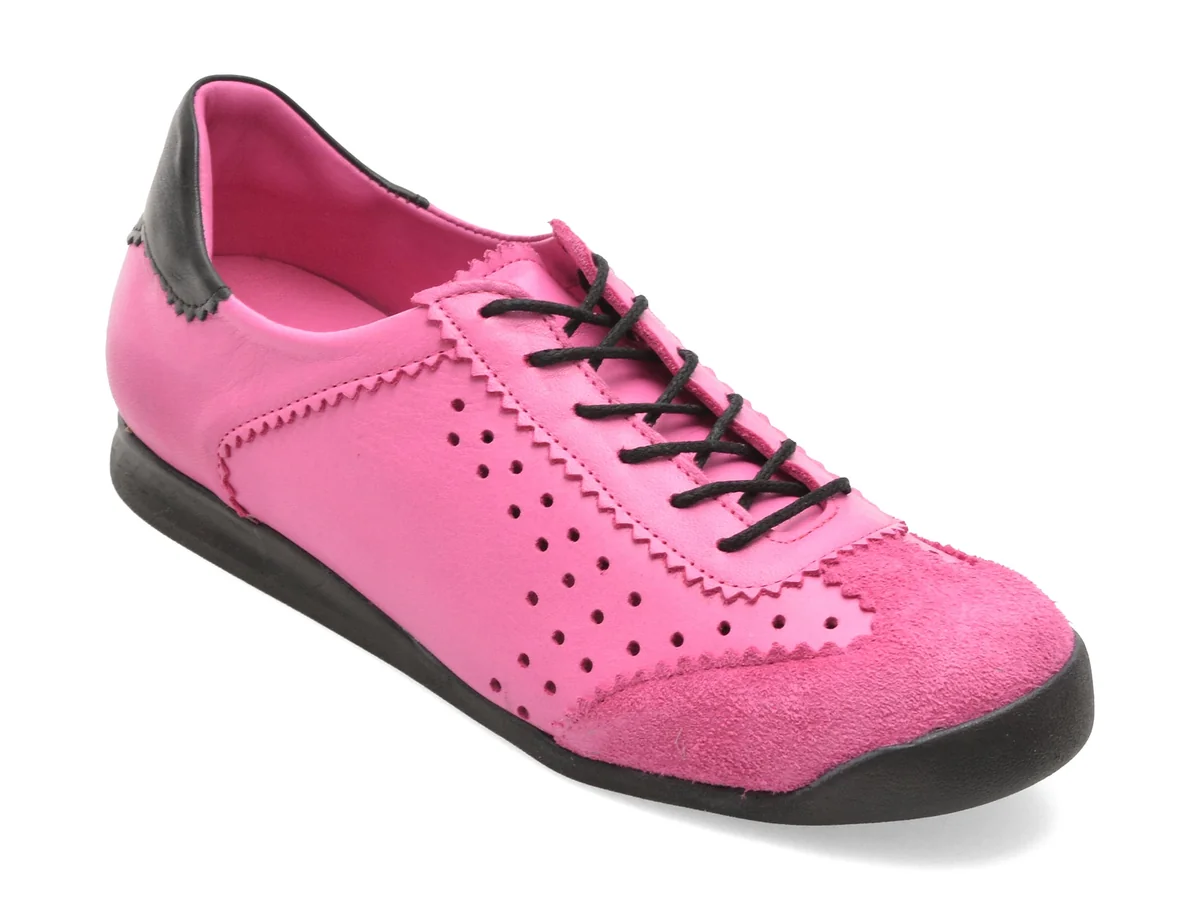 Pantofi Sport Gryxx Fucsia, 1608, Din Piele Naturala