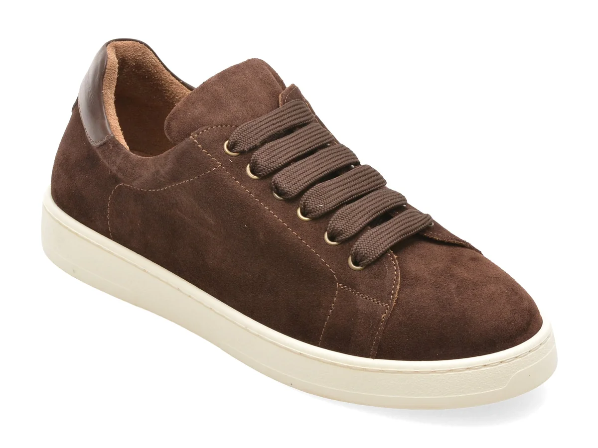 Pantofi Sport Epica Maro, 1001338, Din Piele Întoarsă