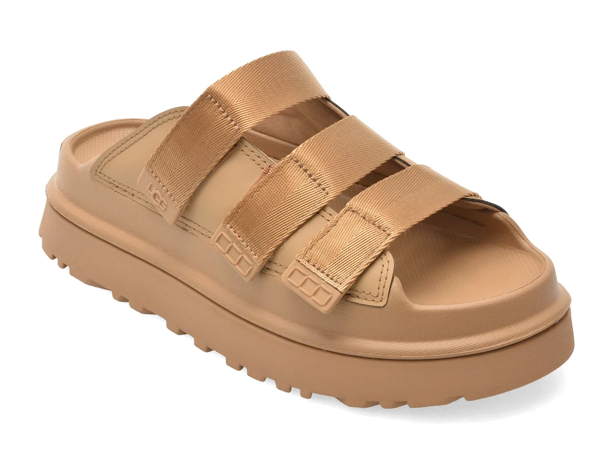 Papuci Ugg Maro, Goldenglow Slide, Din Piele Ecologică
