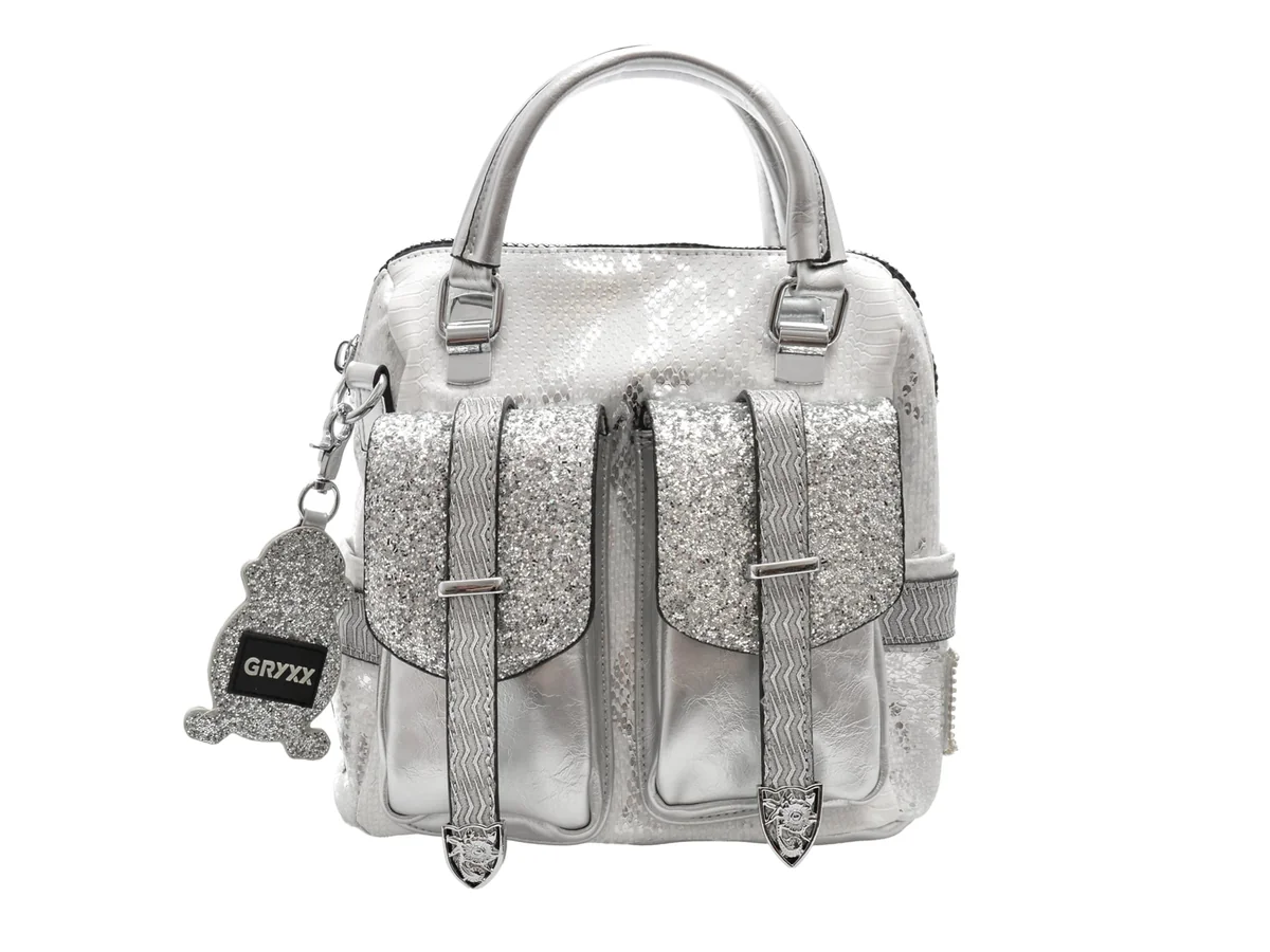 Geanta Gryxx Argintiu, 6372, Din Piele Ecologică