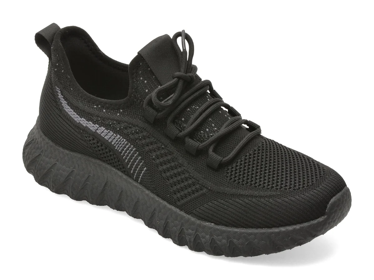 Pantofi Sport Bite The Bullet Negri 621, Din Material Textil