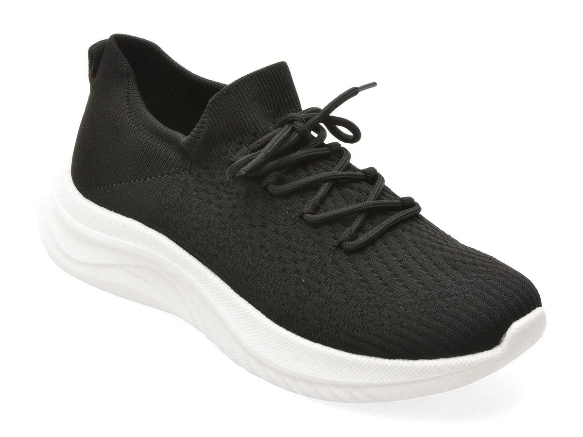 Pantofi Sport Bite The Bullet Alb-Negru, CL603, Din Material Textil