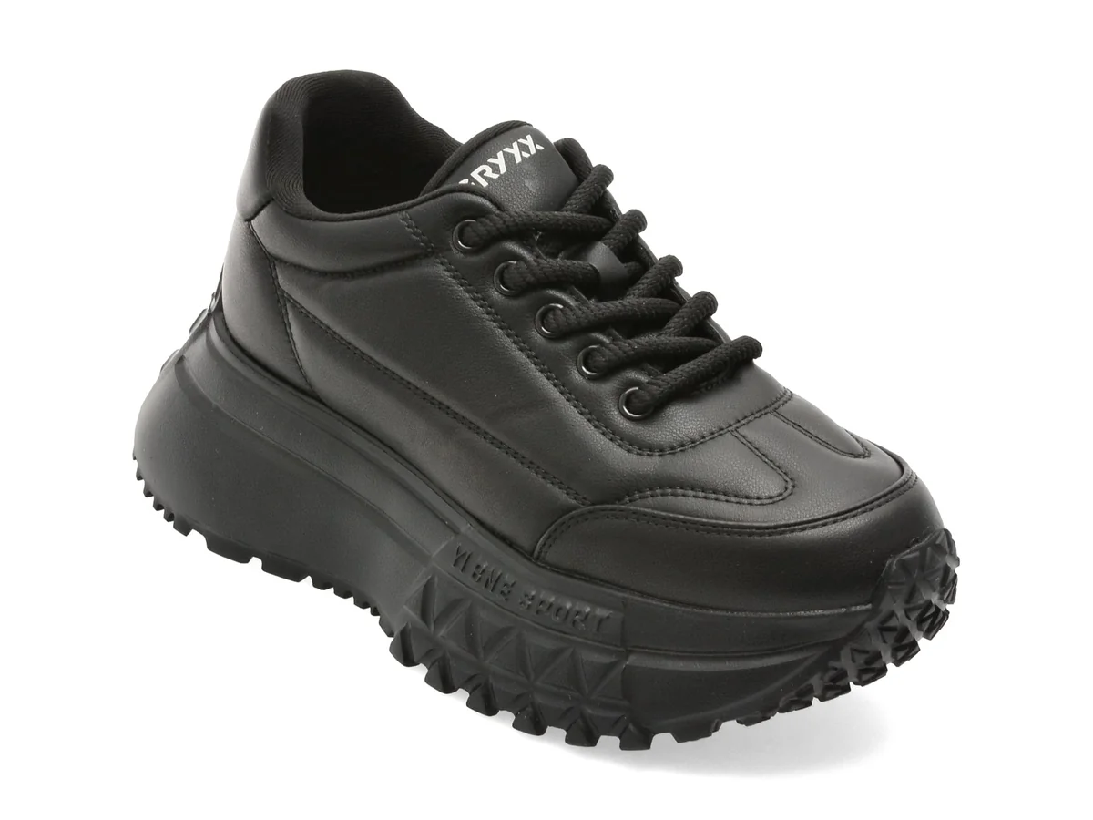 Pantofi Sport Gryxx Negri, 957, Din Piele Ecologică