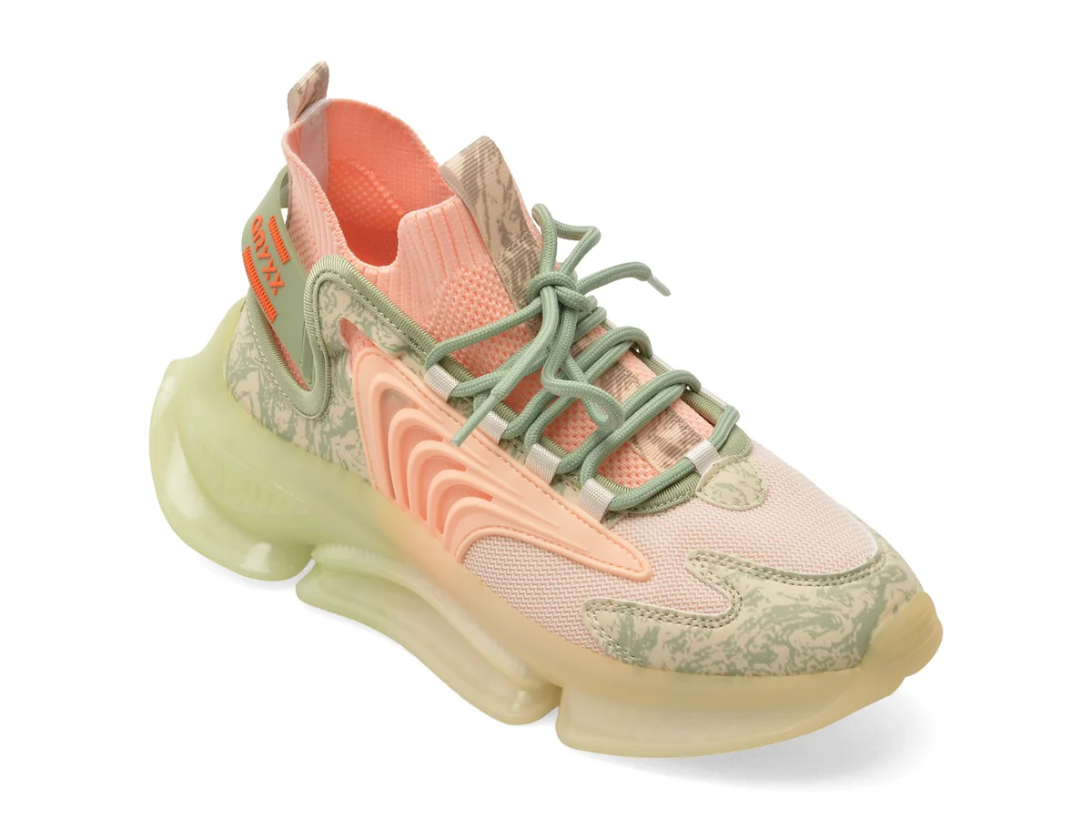 Pantofi Sport Gryxx Verzi, 21016, Din Material Textil