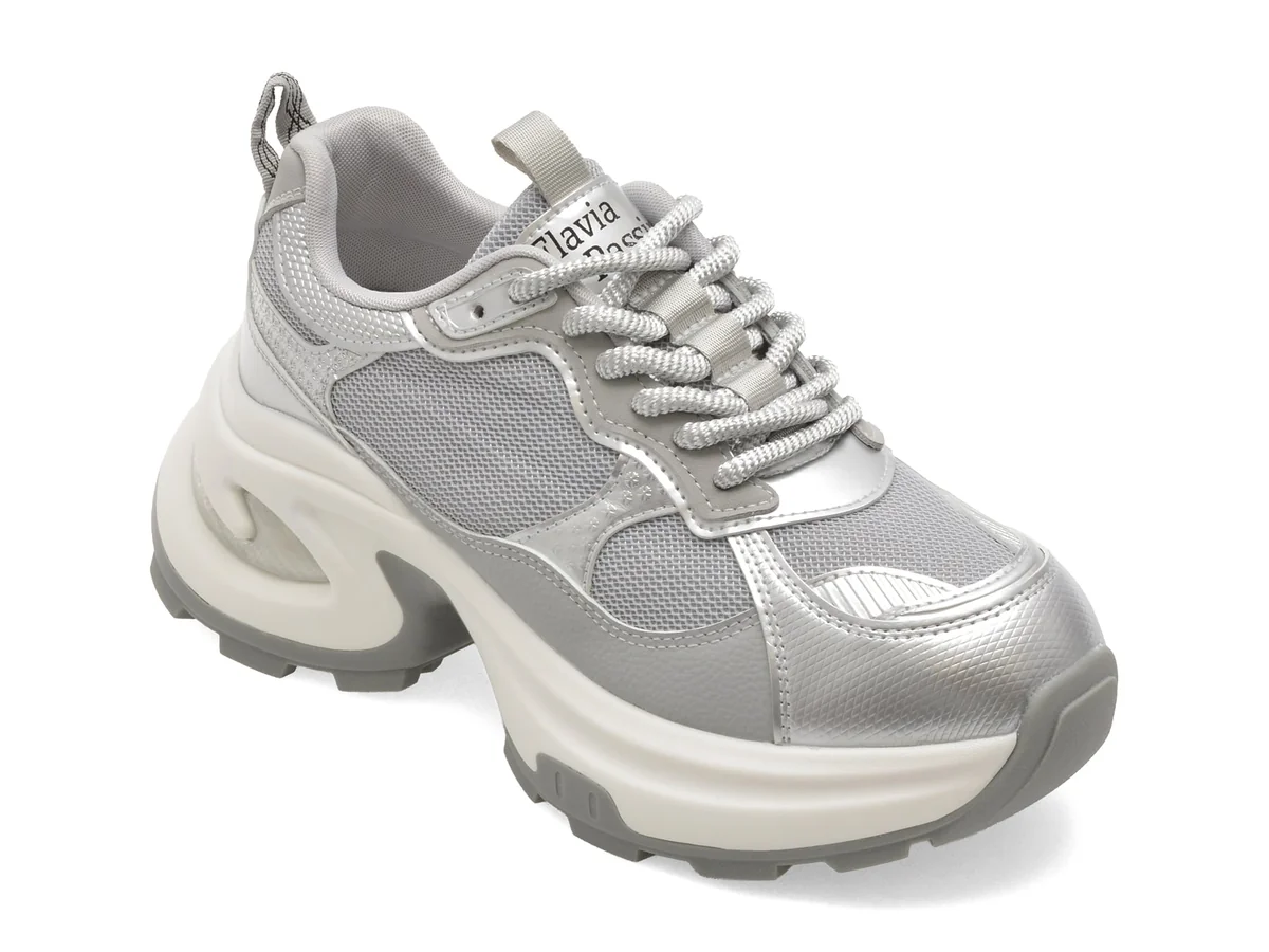 Pantofi Sport Flavia Passini Gri, 5375, Din Material Textil