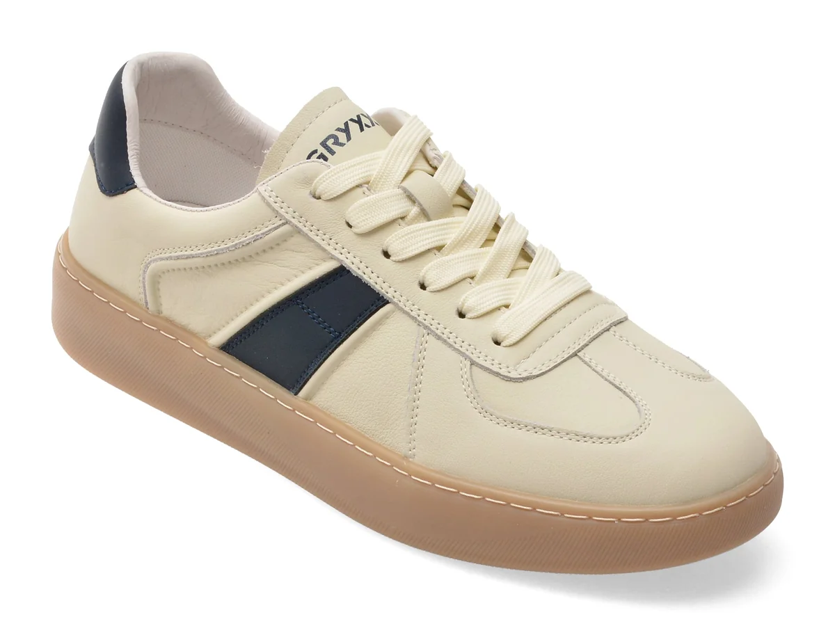 Pantofi Sport Gryxx Bej, 2331, Din Piele Naturala