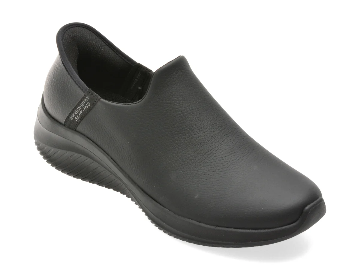 Pantofi Sport Skechers Negri, Ultra Flex 3.0, Din Piele Naturală