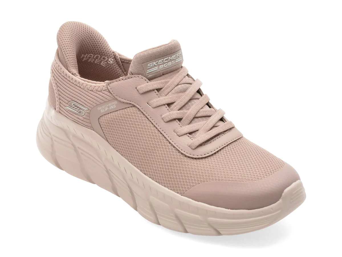 Pantofi Sport Skechers Gri, Bobs B Flex Hi, Din Material Textil