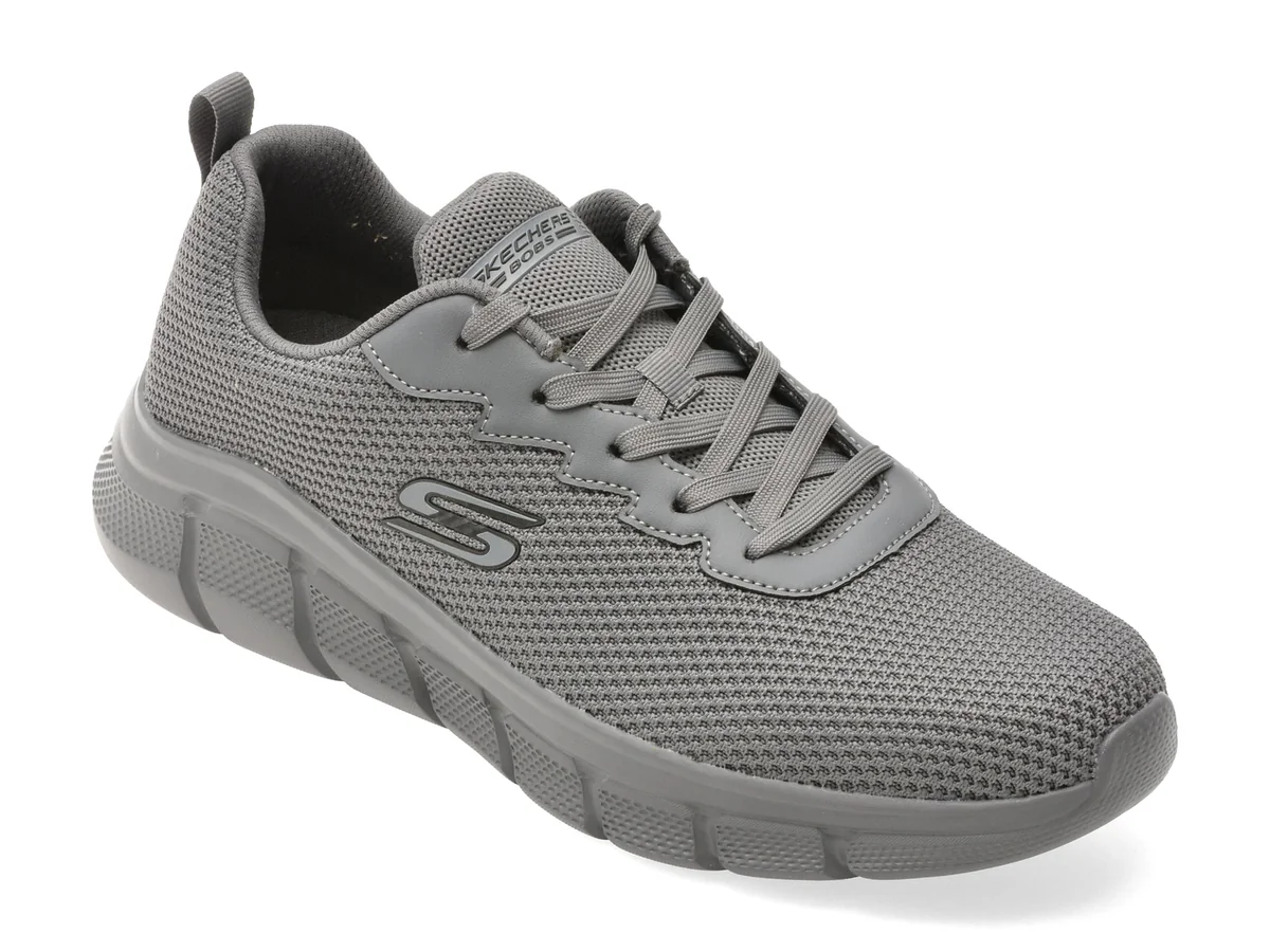 Pantofi Sport Skechers Gri, Bobs B Flex, Din Material Textil