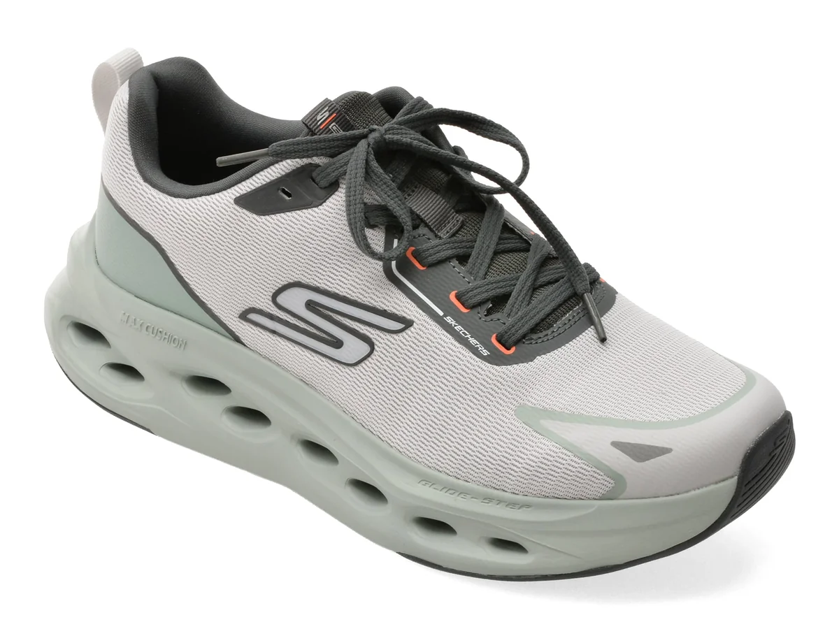 Pantofi Sport Skechers Gri, Max Cushioning Glide-Step, Din Material Textil