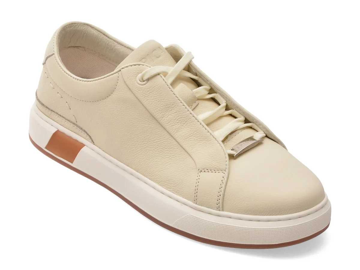 Pantofi Sport Epica Bej, 5631, Din Piele Naturala