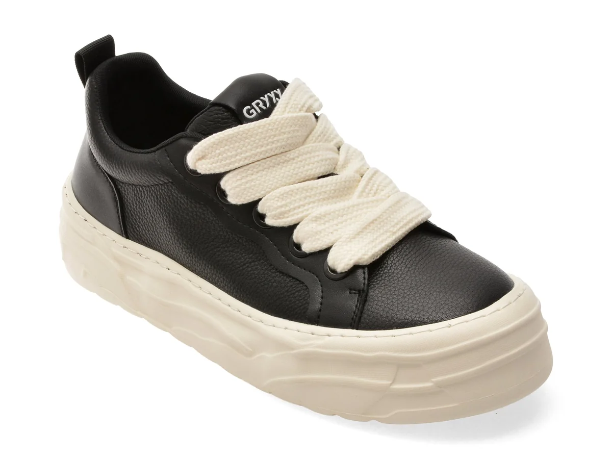 Pantofi Sport Gryxx Negri, 59990, Din Piele Naturala